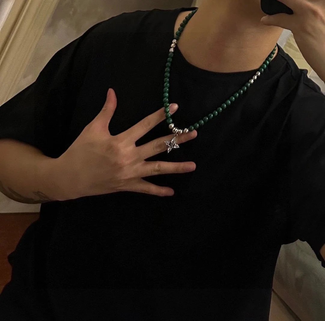 Louis Vuitton beaded necklace qc 8