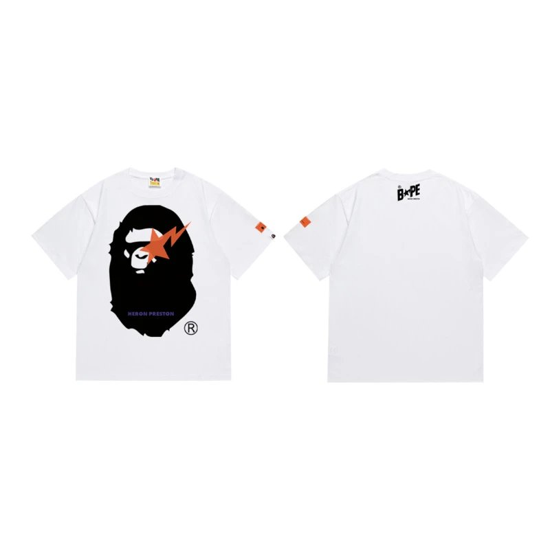 BAPE & GUNDAM Collaboration BABY MILO Printed T-Shirt qc 2