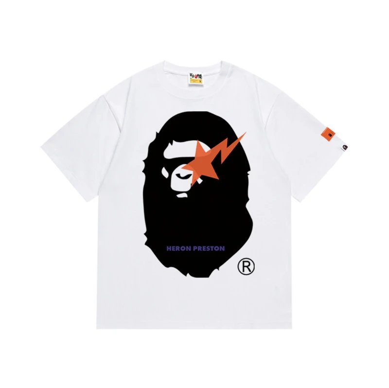 BAPE & GUNDAM Collaboration BABY MILO Printed T-Shirt qc 3