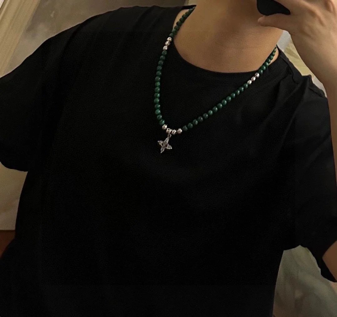 Louis Vuitton beaded necklace qc 6