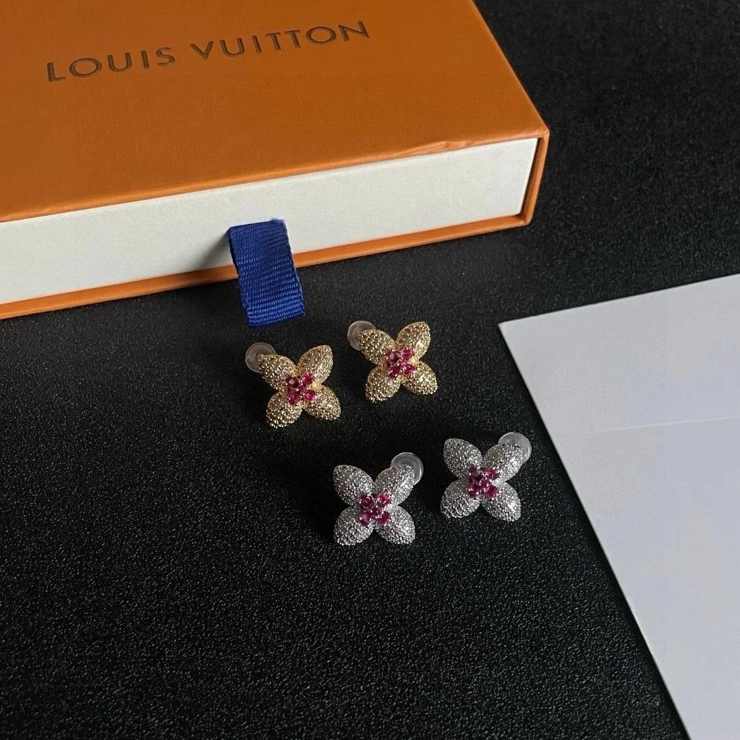 Phoebloom Jewelry Classic Four-Leaf Clover Zirconia Earrings qc 9