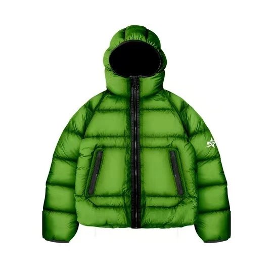 TommySinny Red and Black Plaid Down Jacket qc 3
