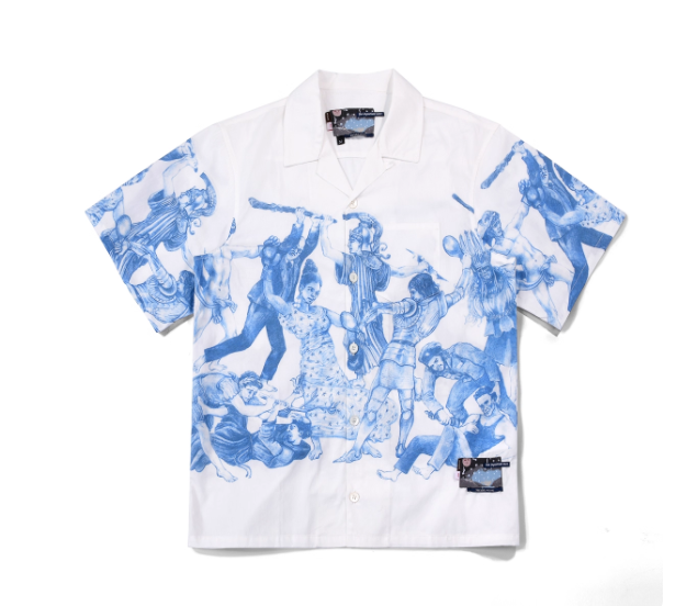 Christophe Chemin Prada FW16 "Thermidor" Print Bowling Shirt qc 1