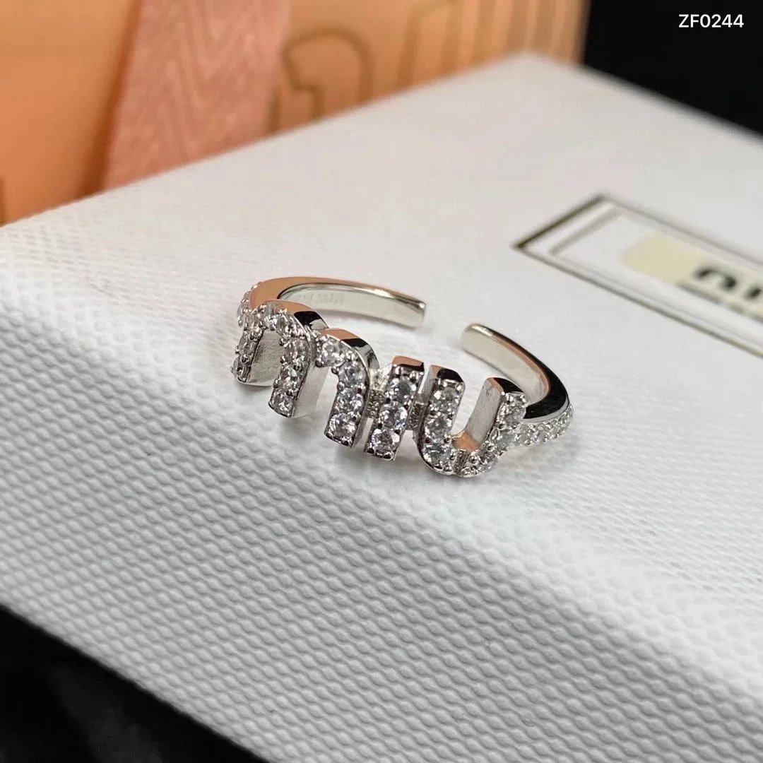 Miu Miu silver metal ring qc 6
