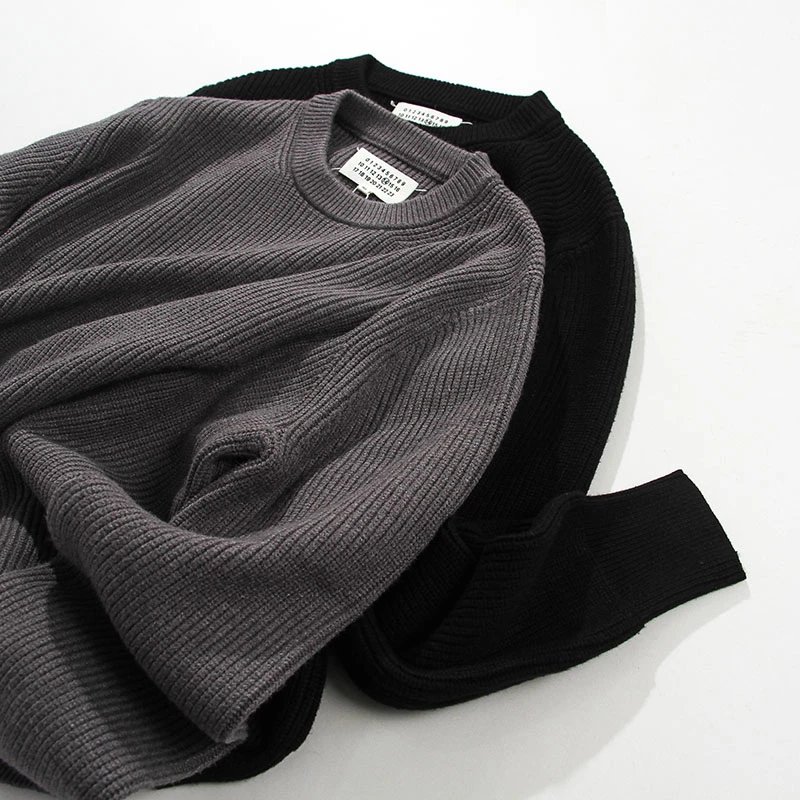 Maison Margiela Ribbed Crew Neck Sweater qc 2