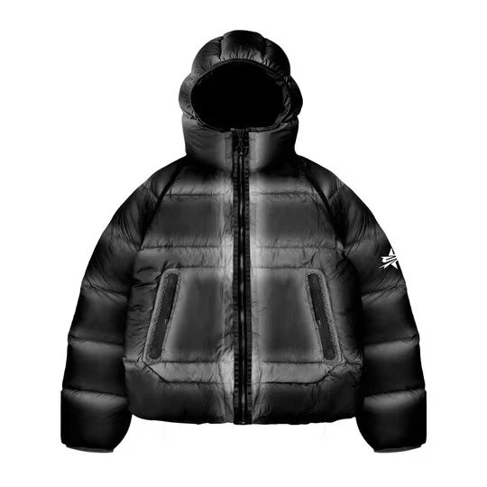 TommySinny Red and Black Plaid Down Jacket qc 4