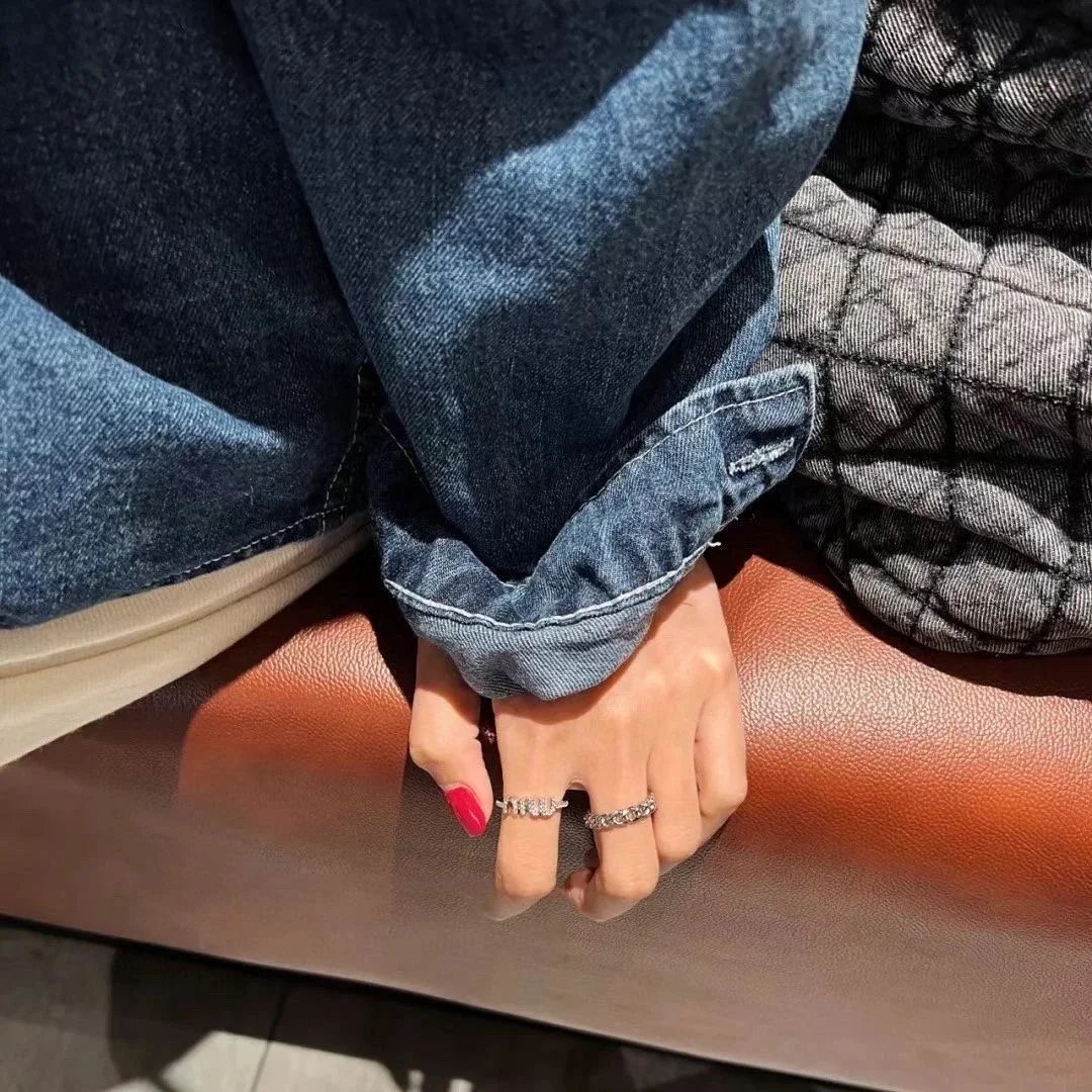 Miu Miu silver metal ring qc 8