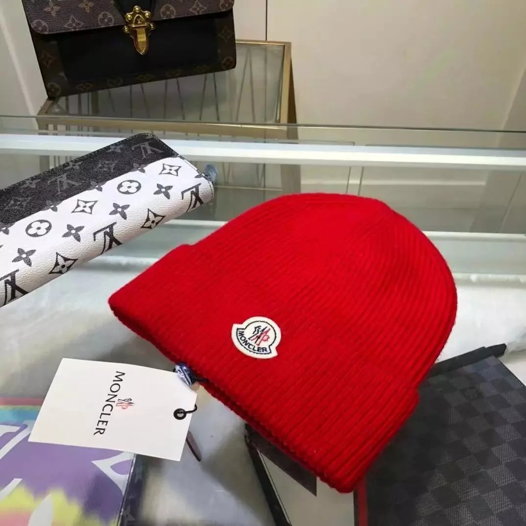 Moncler wool knit beanie qc 6