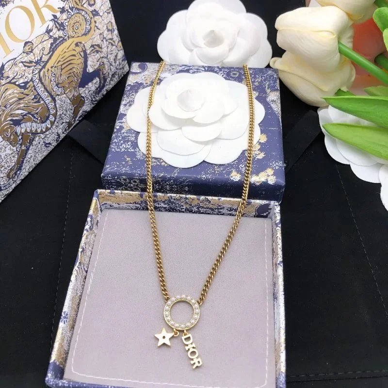 Christian Dior gold necklace