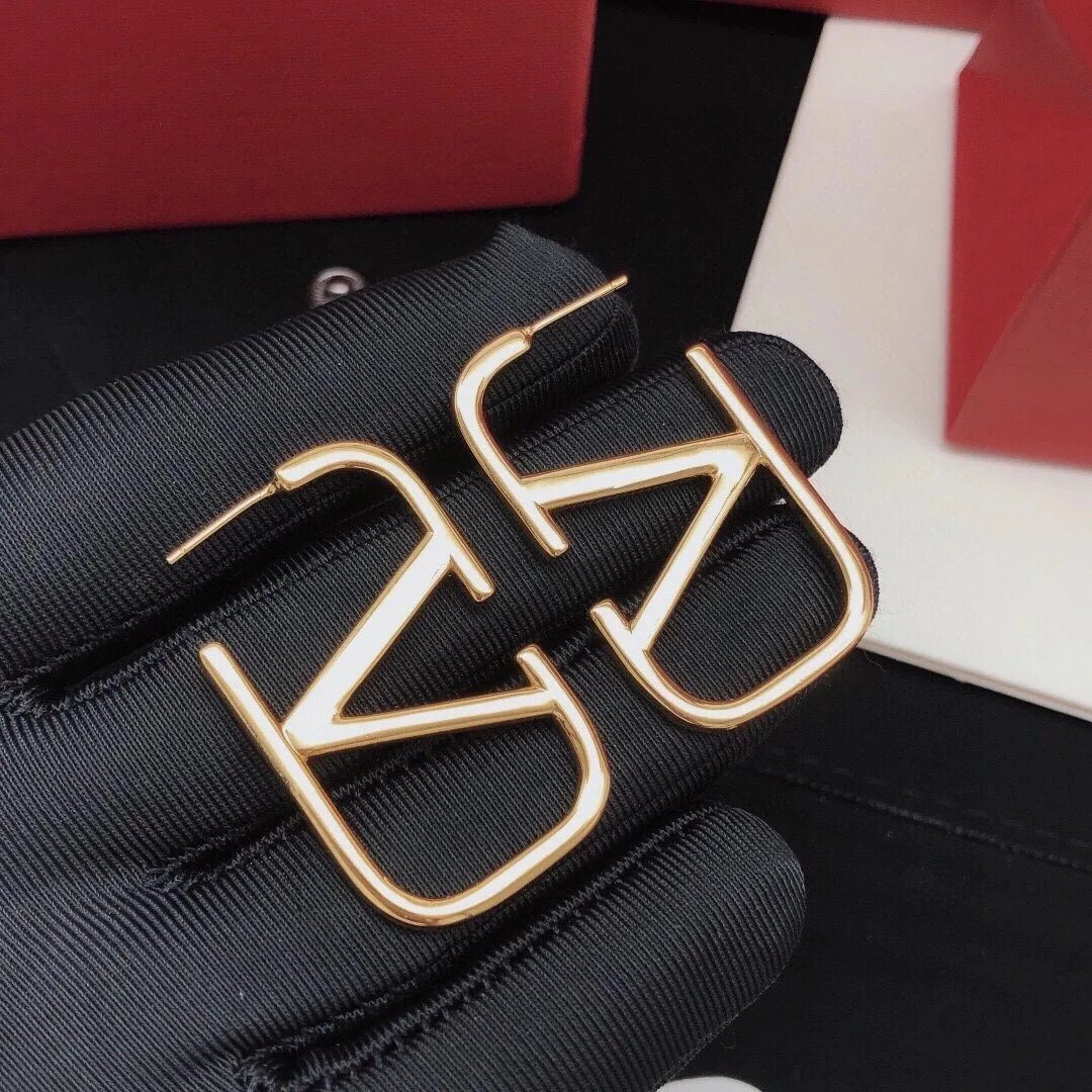 Valentino VLogo Signature Metal Earrings qc 7