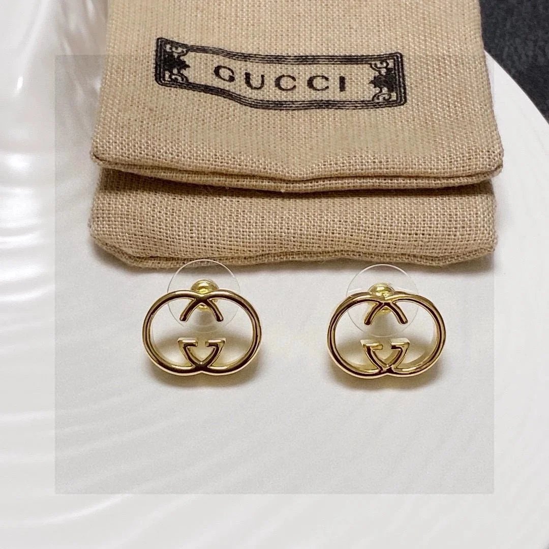 Gucci Interlocking G Series Earrings qc 2