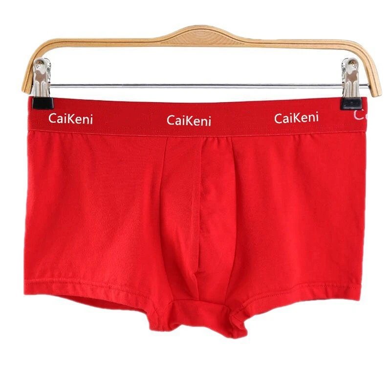 CaiKeni Men's Breathable Cotton Boxer Briefs Multicolor Set qc 4