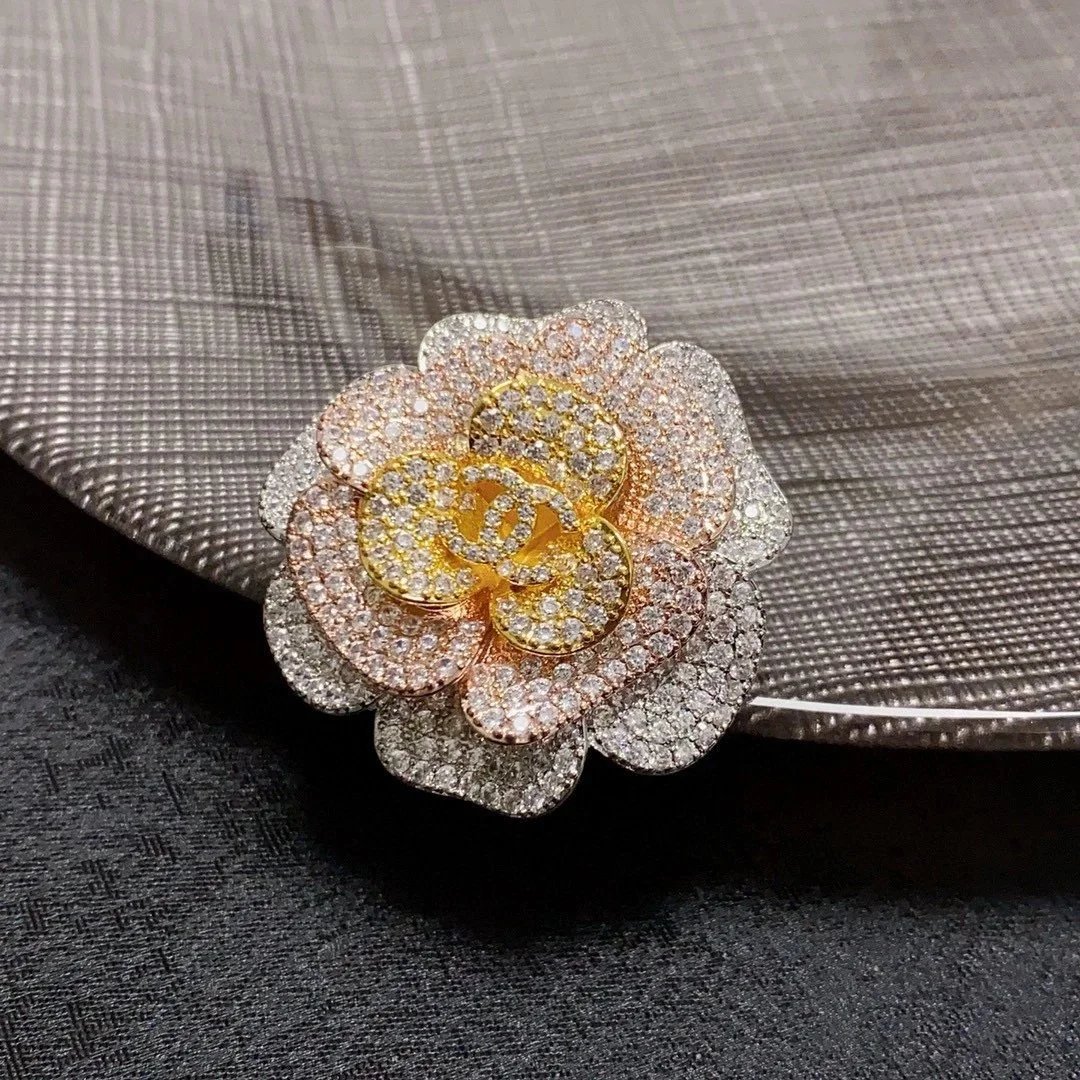 Chanel Classic Camellia Collection Brooch qc 6
