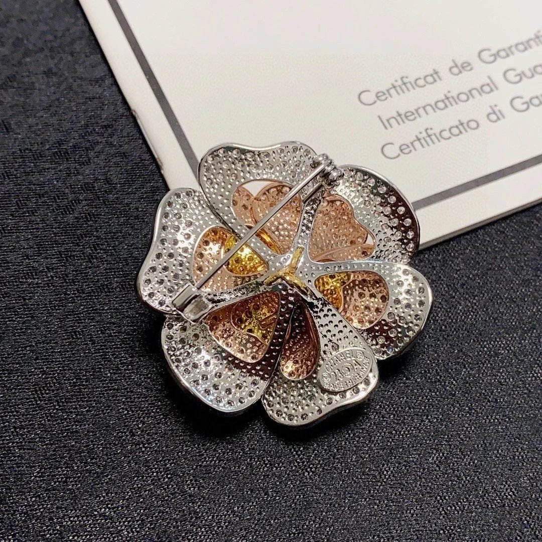 Chanel Classic Camellia Collection Brooch qc 4