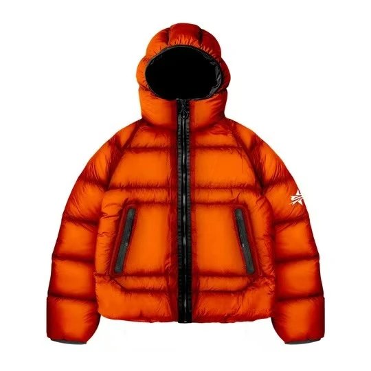 TommySinny Red and Black Plaid Down Jacket qc 2