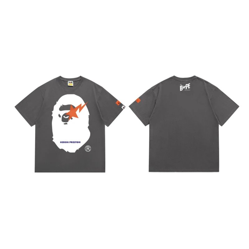 BAPE & GUNDAM Collaboration BABY MILO Printed T-Shirt qc 1