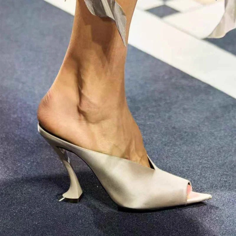 Lanvin 100mm Satin Mule Pumps(7 Colorways)