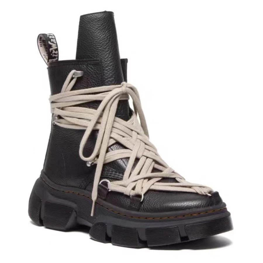Rick Owens x Dr. Martens 1460 DMXL Mega Lace Boots(1 Colorways) qc 4