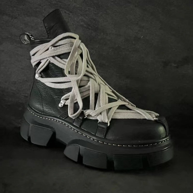 Rick Owens x Dr. Martens 1460 DMXL Mega Lace Boots(1 Colorways) qc 2