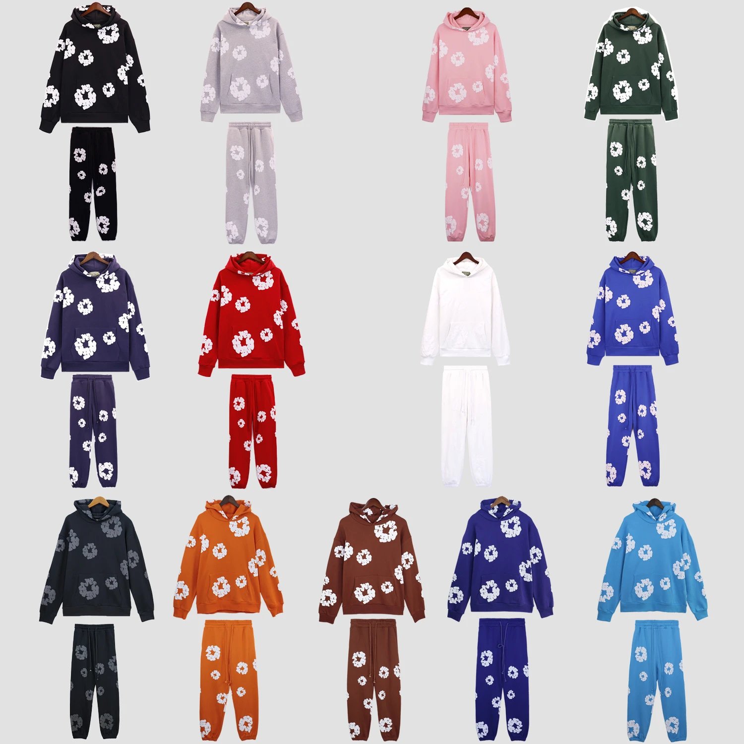 Floral Print Hoodie qc 3