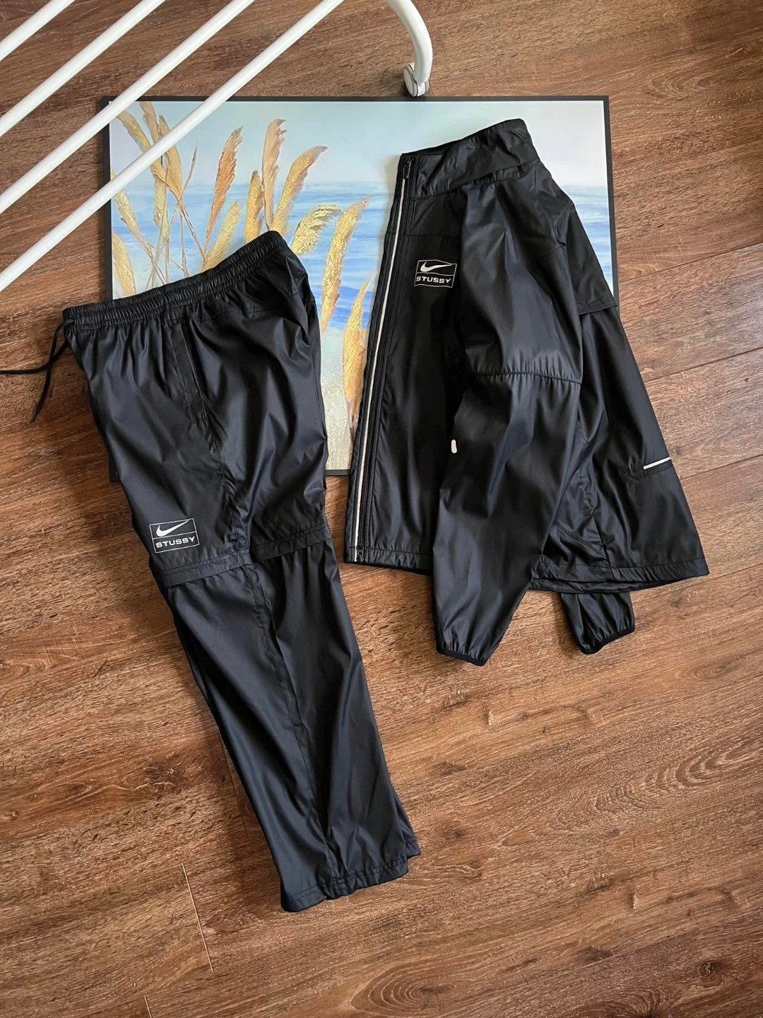 Faux Leather Track Pants qc 4