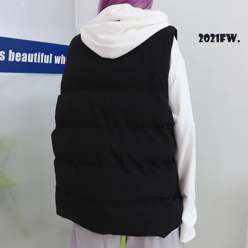 Color Block Puffer Vest qc 8
