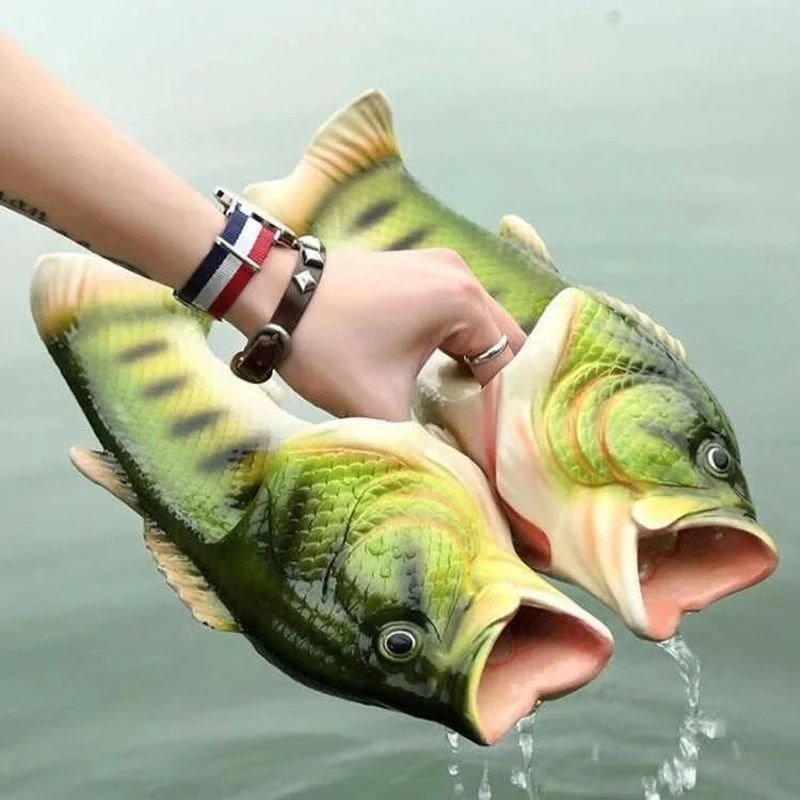 Bass Fish Slides (8 Colorways) qc 1