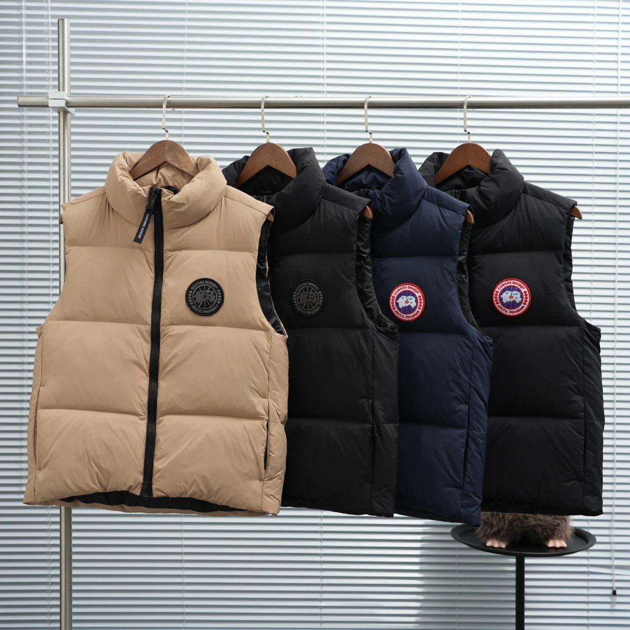 Color Block Puffer Vest qc 2