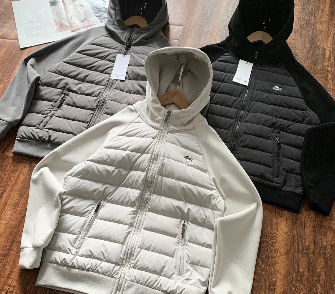 Embroidered Hooded Puffer Jacket qc 1