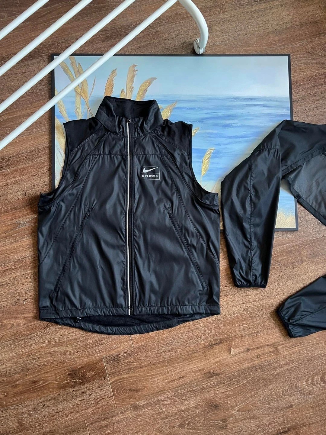 Faux Leather Track Pants qc 7