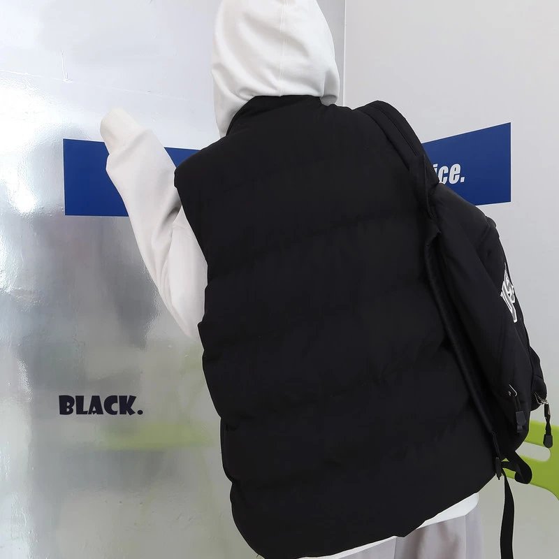Color Block Puffer Vest qc 9