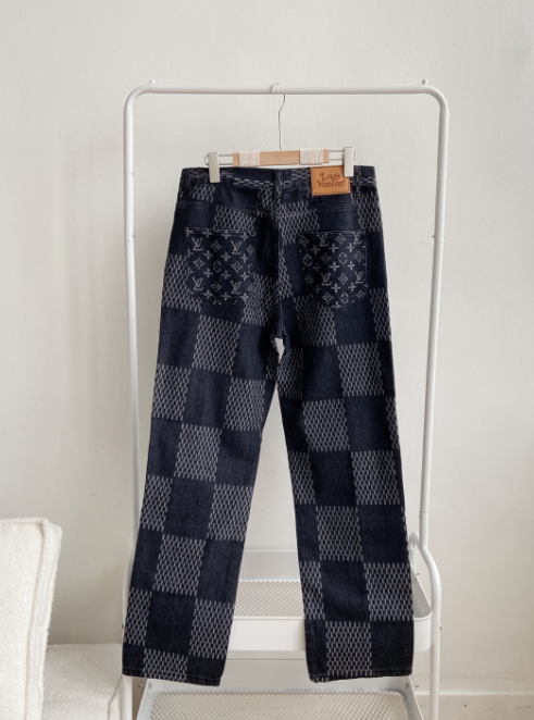 Pattern Denim Jeans qc 8