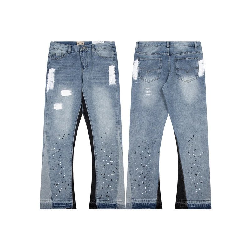 Graffiti Print Baggy Jeans qc 1