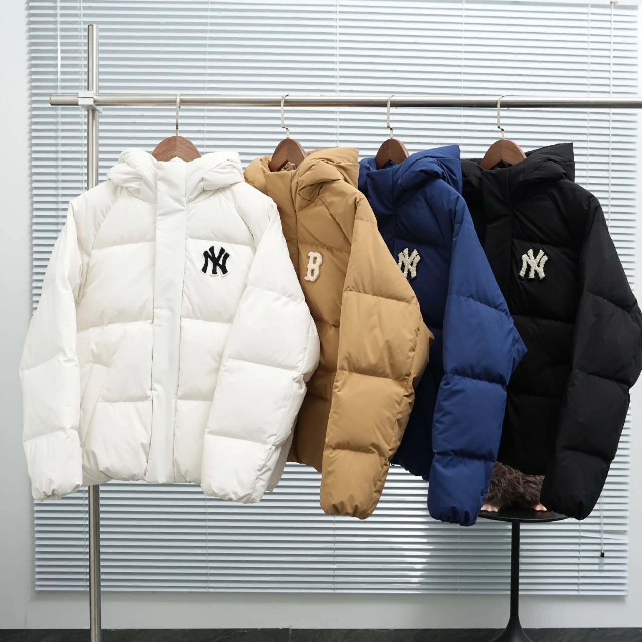 New York Yankees Puffer Jacket qc 1