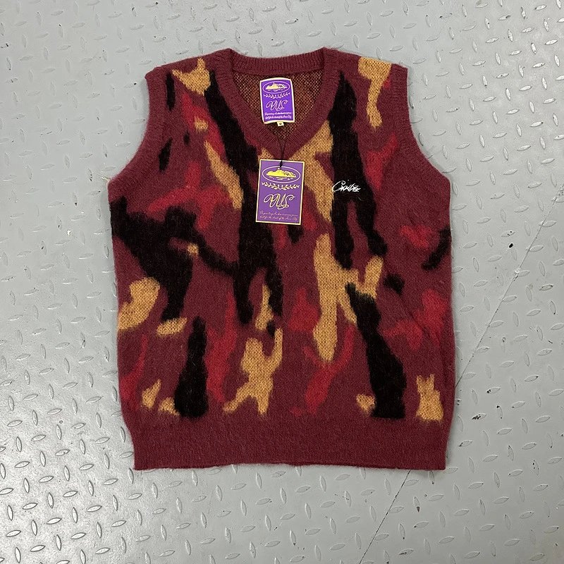 Camo Knit Vest qc 2