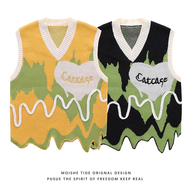 Heart Logo Knit Vest qc 3