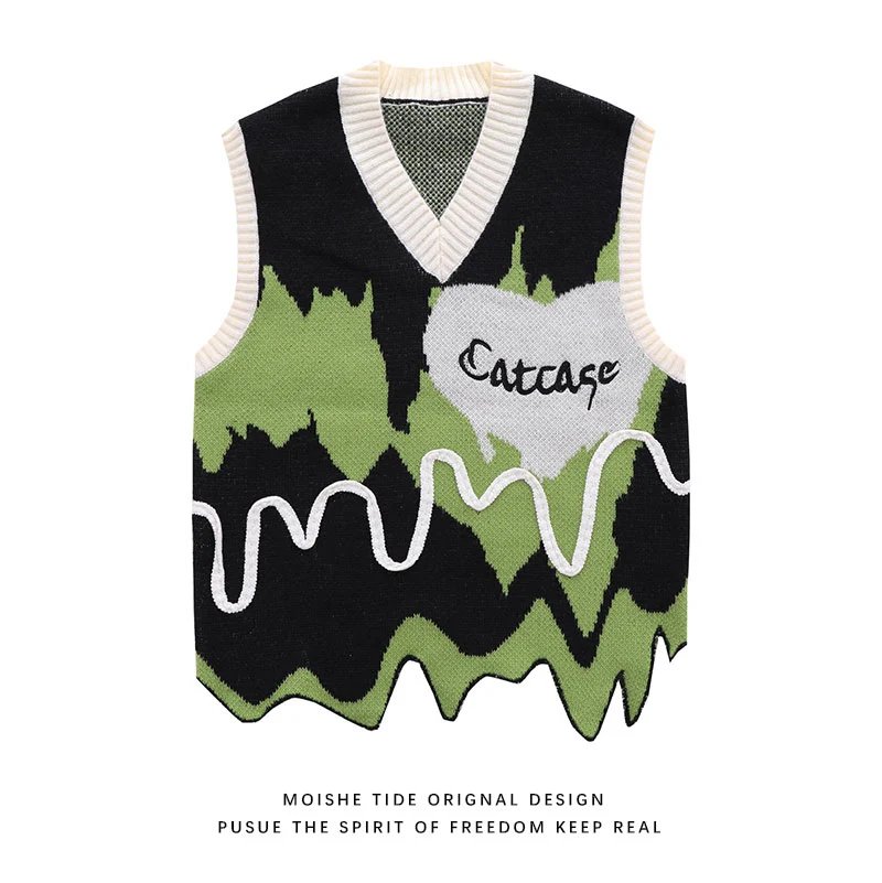 Heart Logo Knit Vest qc 1