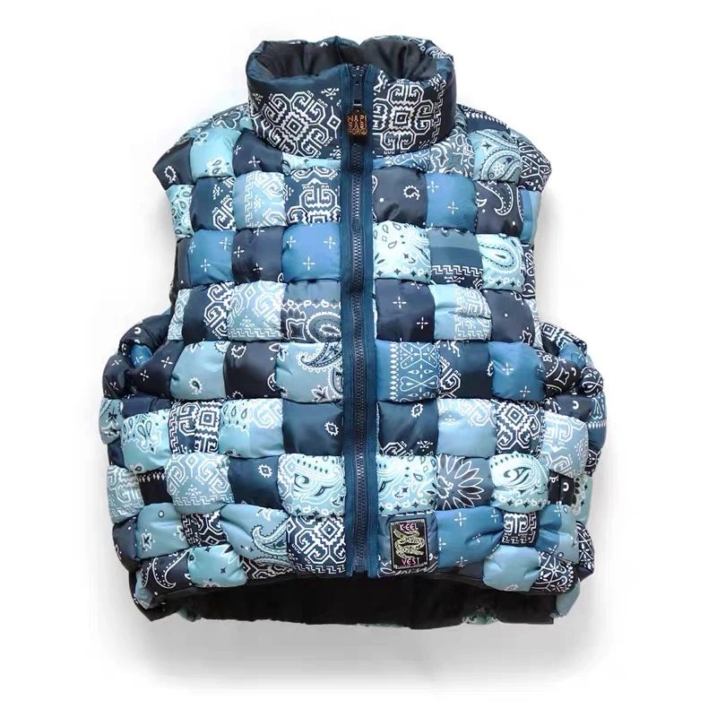 Kapital Bandana Puffer Vest qc 4