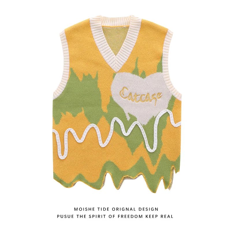 Heart Logo Knit Vest qc 2
