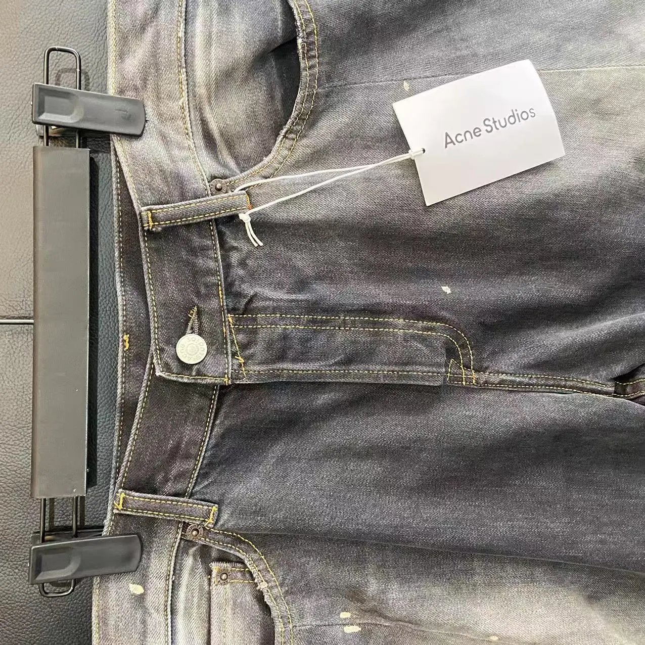 Washed Denim Jeans qc 4