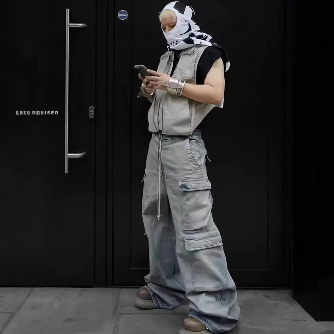 Washed Baggy Jeans qc 1