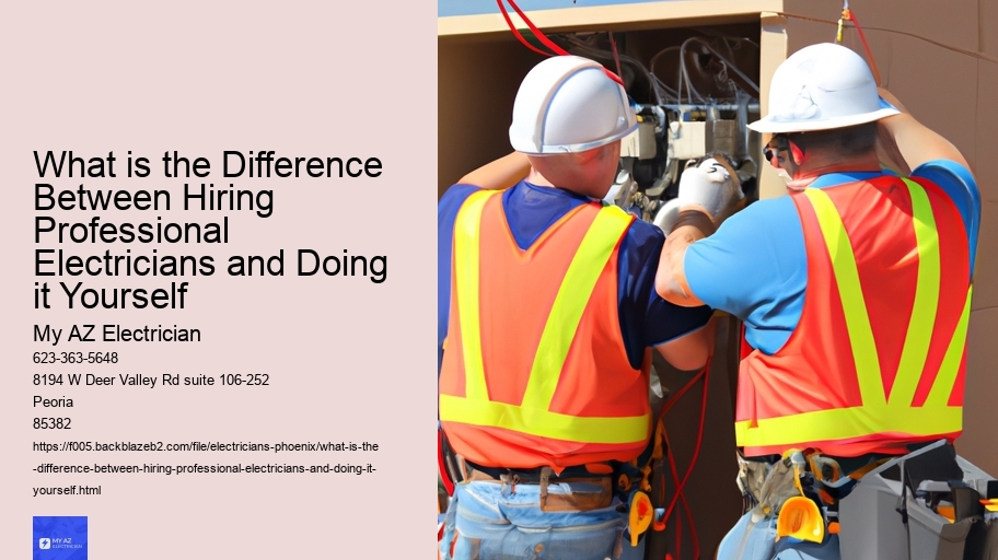 What is the Difference Between Hiring Professional Electricians and Doing it Yourself