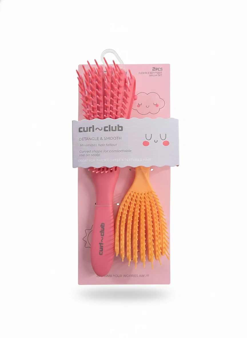 Flexible Detangle Brush Set