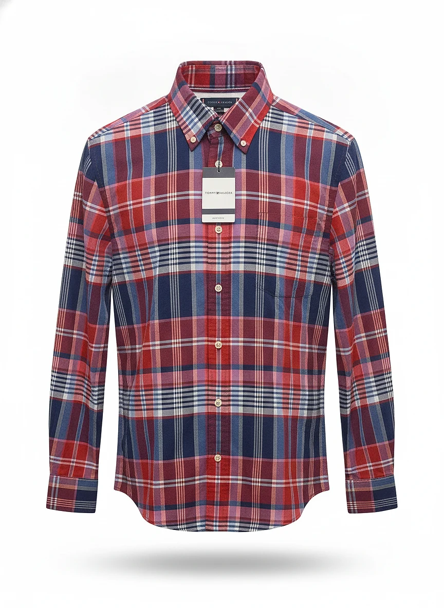 Camisa roja de cuadros XM07669