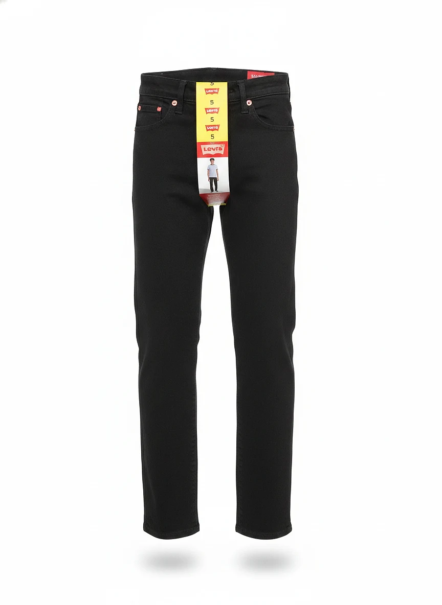Straight Flex Stretch Youth Black Jeans