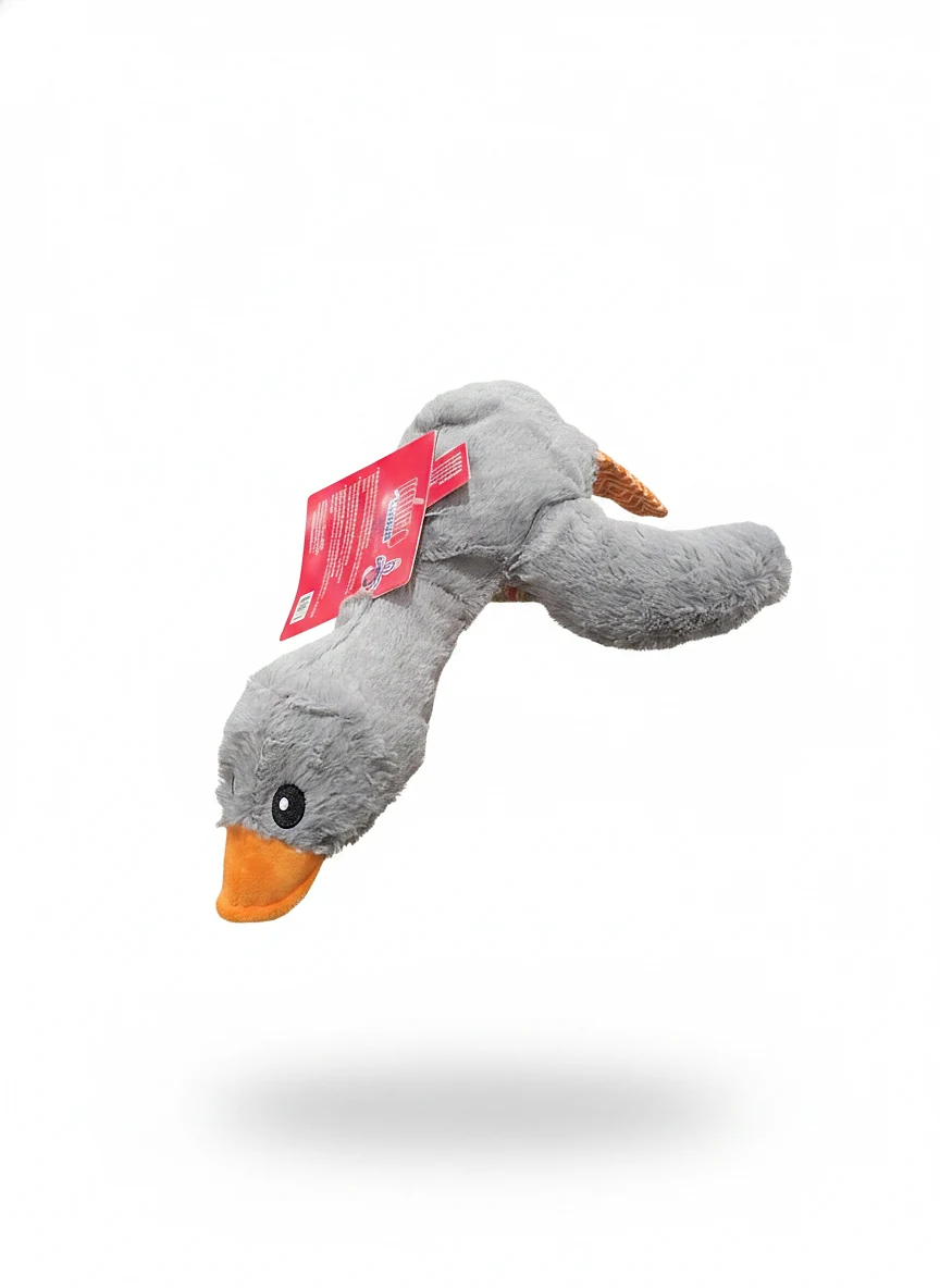 Duck duck goose dog toy