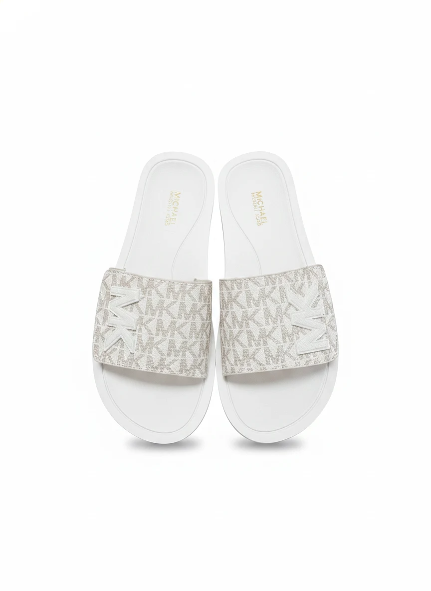 Sandalias MK SLIDE WHITE