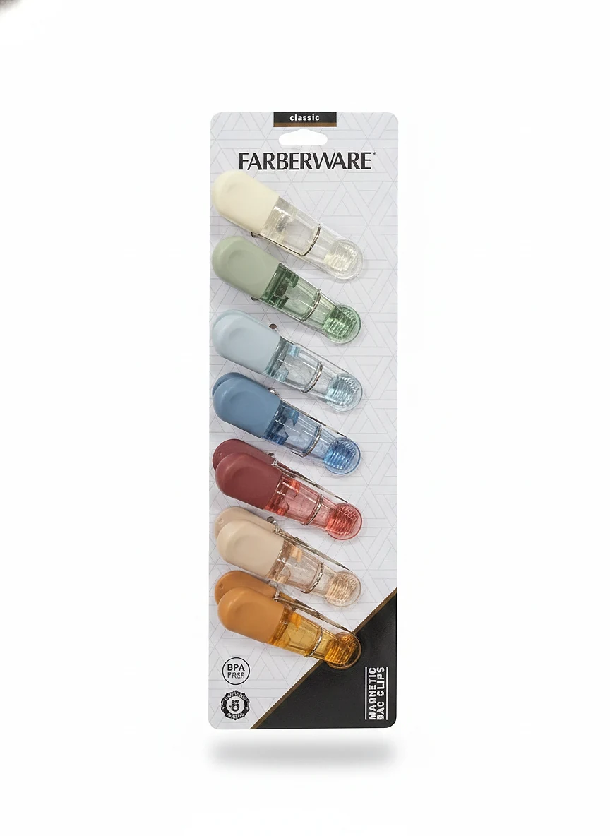 Magnetic bag clips
