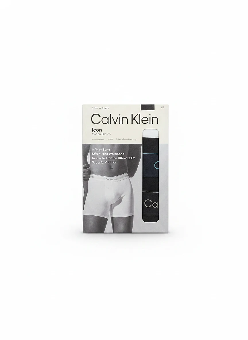 Icon Cotton Stretch 3 Boxer Briefs