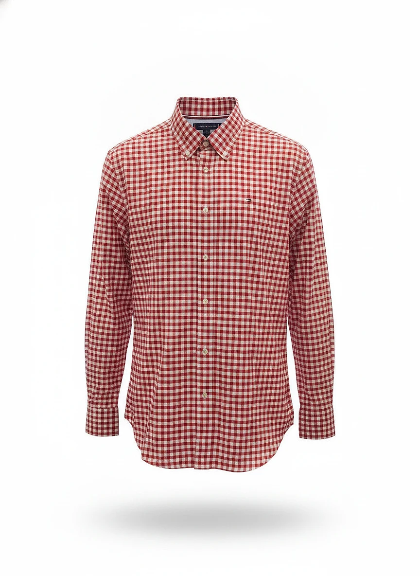 Camisa cuadros roja 78JA876